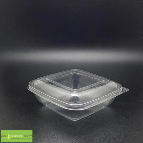 Square Show Bowl w Hinged Lid