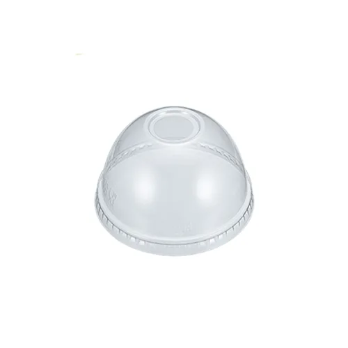 PET Dome Lids (w/Straw Slot)
