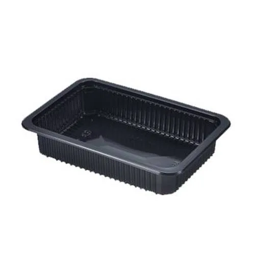 Black 600ml Rectangular Container
